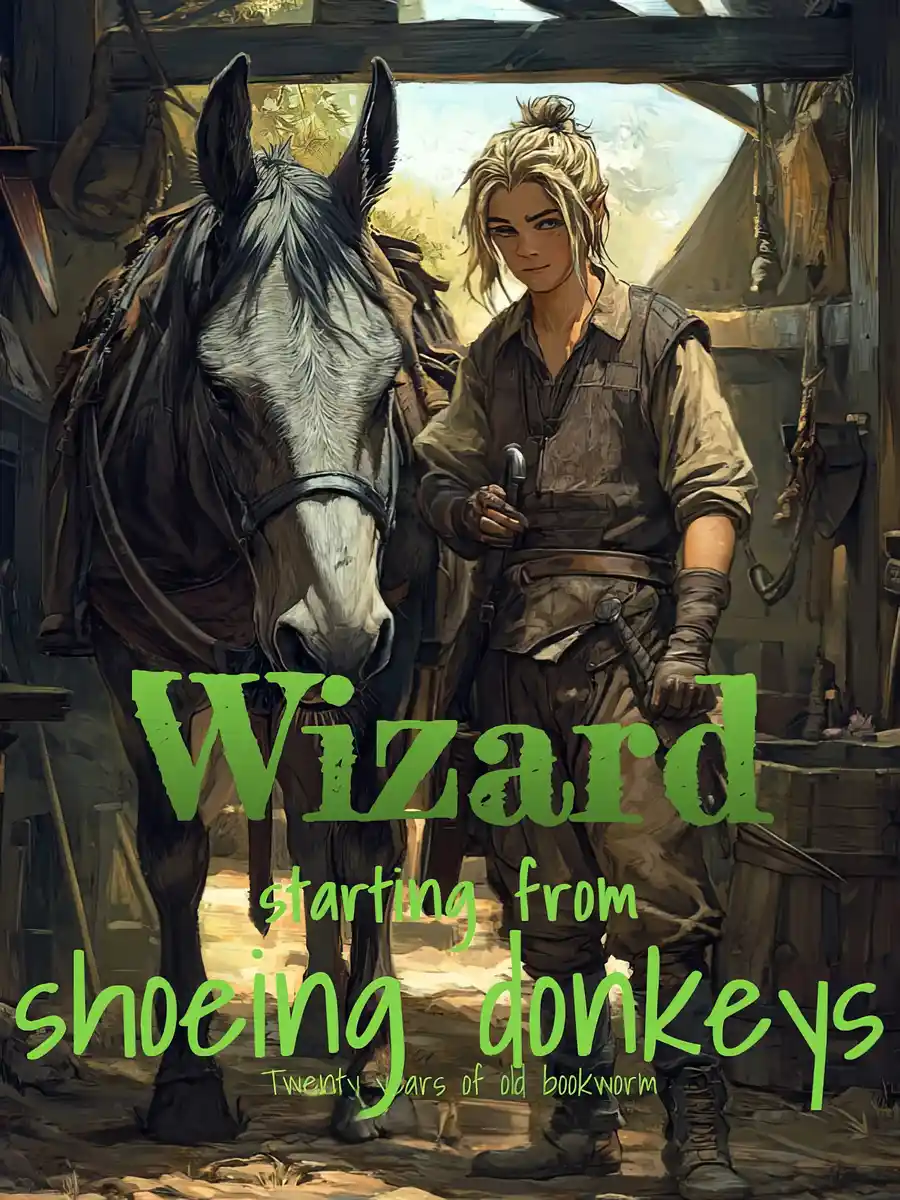 Wizard starting from shoeing donkeys